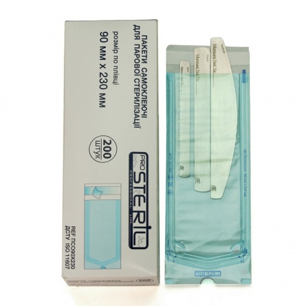 Sachets de stérilisation ProSteril Transparents 90 x 230 Steam - Fraise  Nail Shop