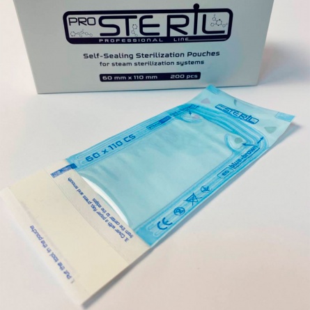 Sachets stérilisation ProSteril Transparents 60 x 100 Dry & Steam - Fraise  Nail Shop