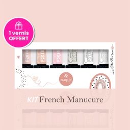 kit french manucure purple fraise nail shop