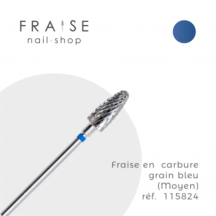 fraise en carbure grain bleu 115824 fraise nail shop