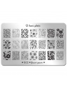 plaque stamping B loves plates B02 fraise nail shop