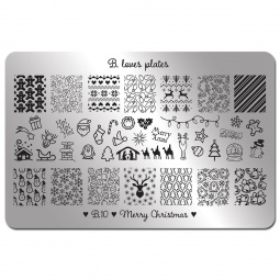 plaque stamping B loves plates B10 fraise nail shop