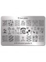 plaque stamping B loves plates B11 fraise nail shop