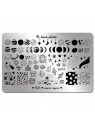 plaque stamping B loves plates B13 fraise nail shop