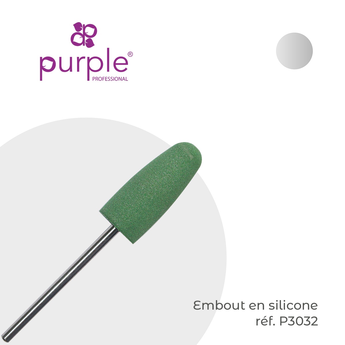 Embout en silicone pour gommer les peaux - Purple - Fraise Nail Shop